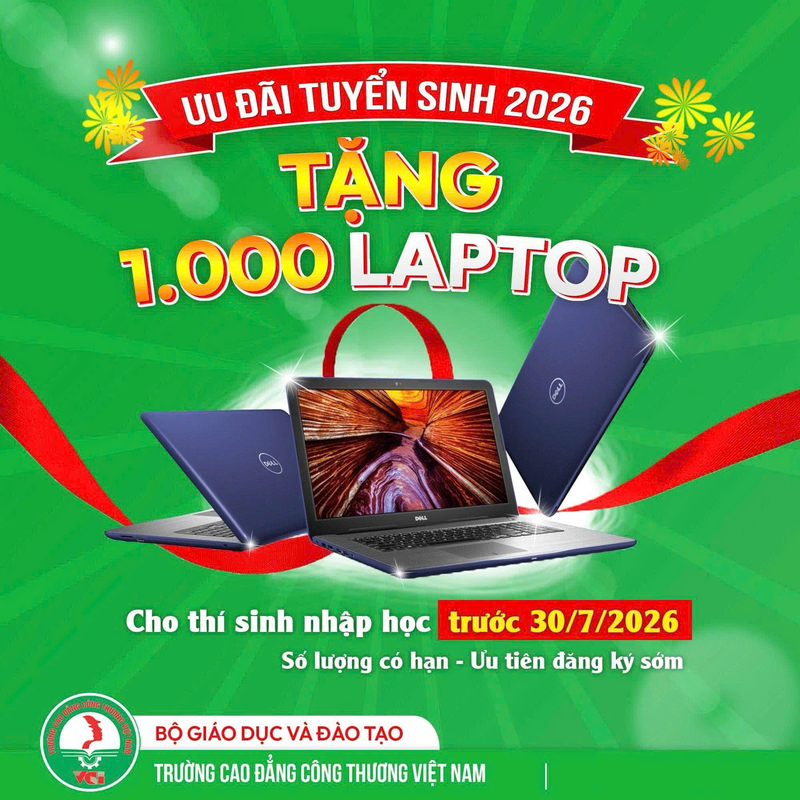 Tặng 1.000 Máy Tính Xách Tay Cho Tân Sinh Viên VCI Cần Thơ Năm 2026