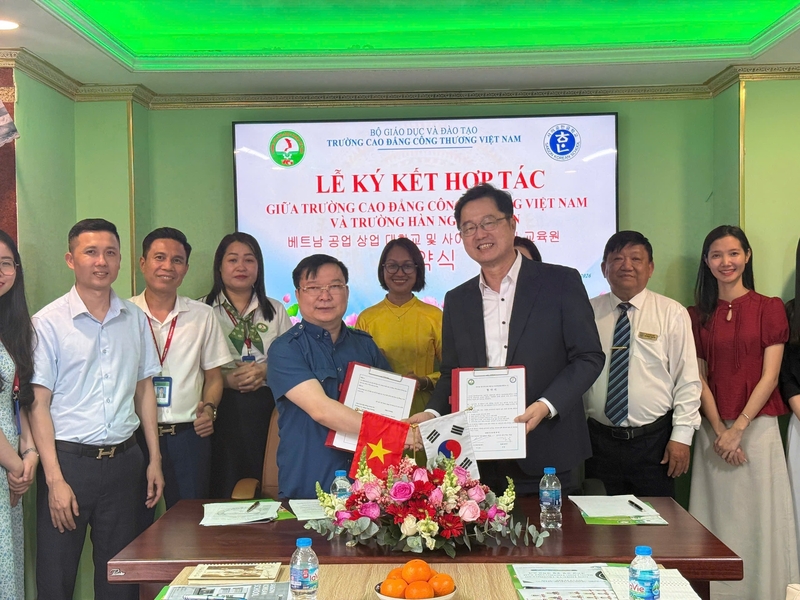 Trường Cao đẳng Công thương Việt Nam (VCI) Ký Kết Hợp Tác Với Trường Hàn Ngữ Sài Gòn